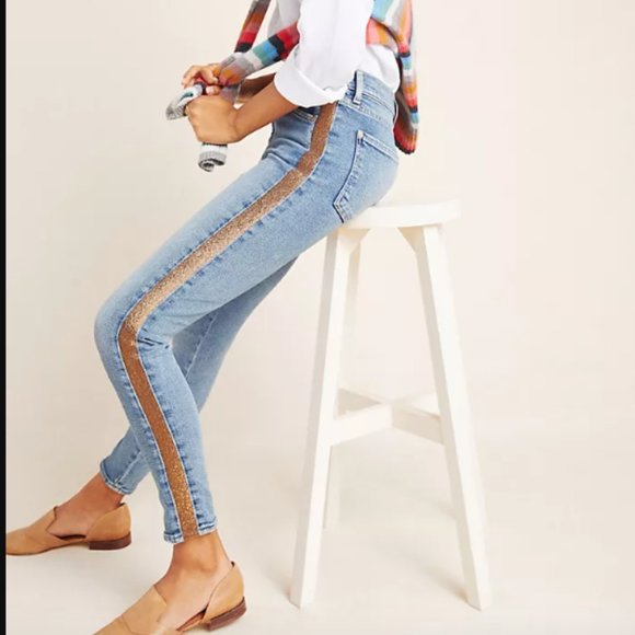 A loves A High rise side stripe jeans Sx28 NWT - Picture 14 of 14